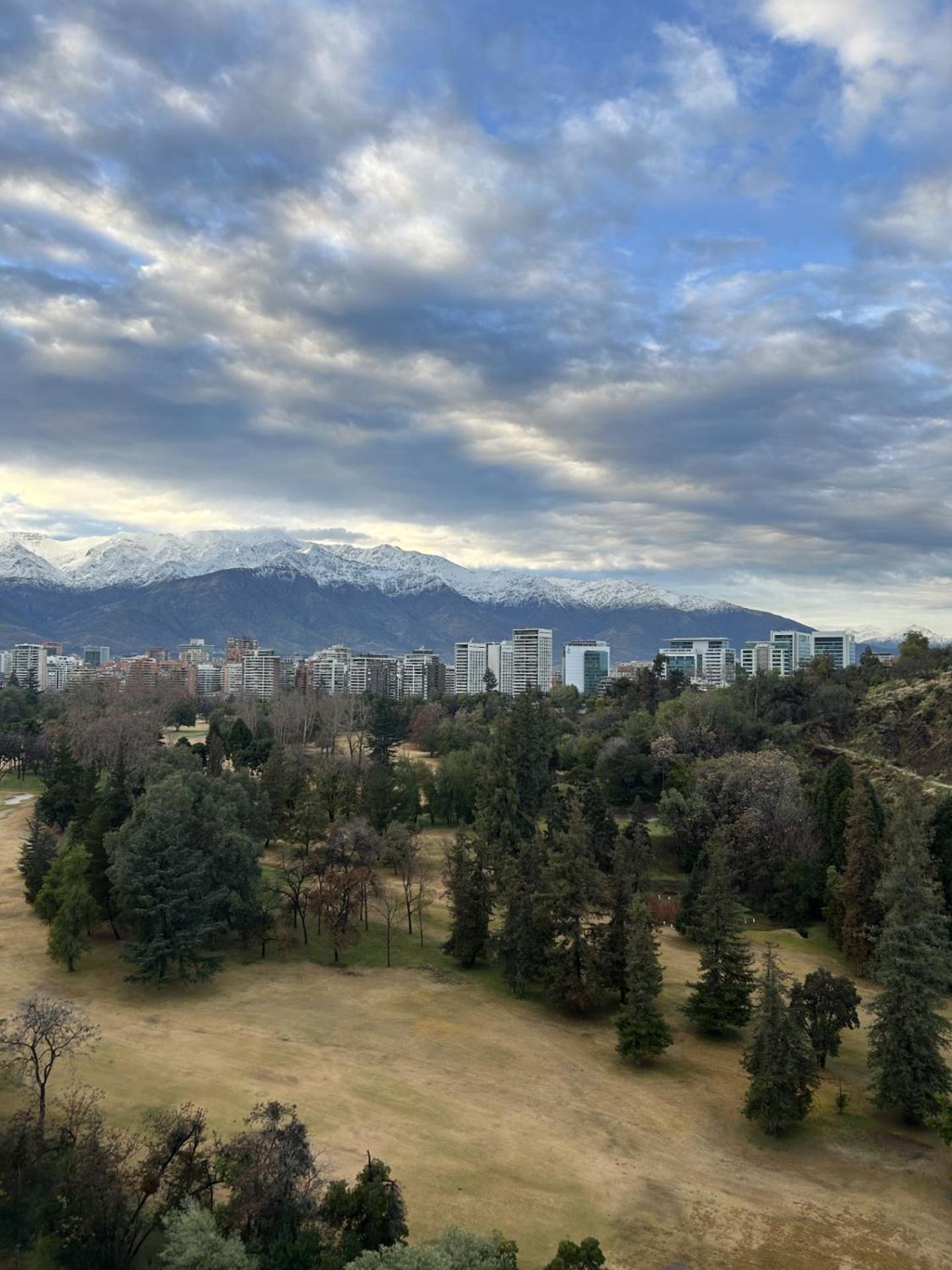 Pullman Santiago Vitacura Exterior foto View of the city from the park